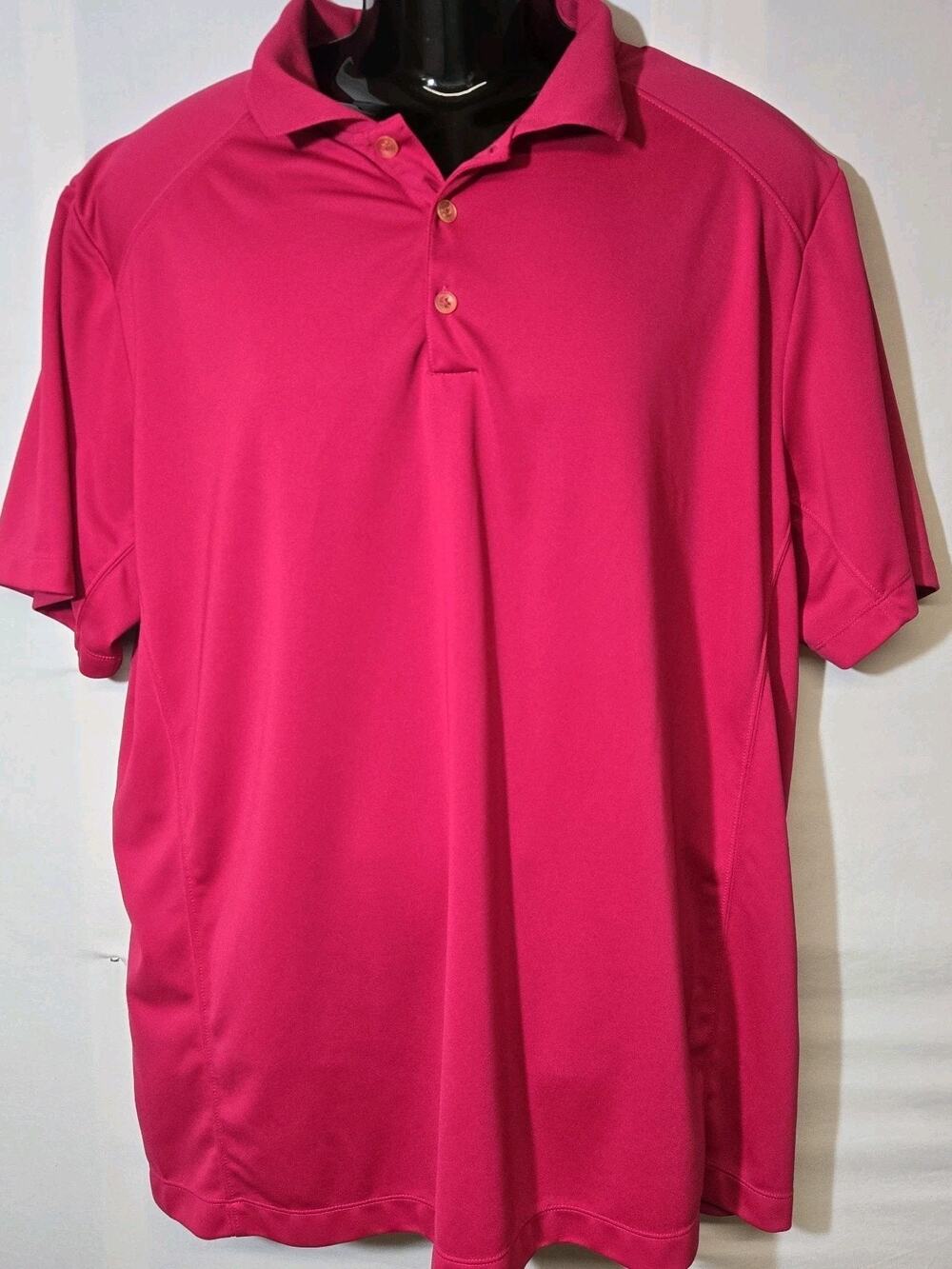 Nike Golf Tour Performance Polo Shirt Mens XL Pink Magenta Dri Fit Short Sleeve